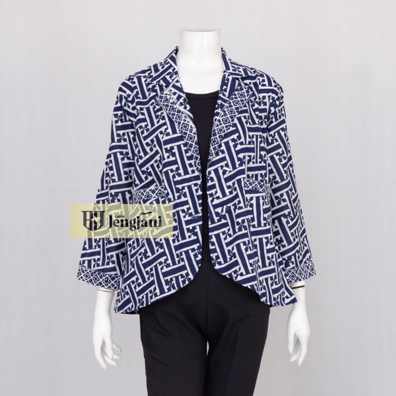 Blazer Batik Nagita | Vest Batik Kekinian | Bolero Batik Kantor Seragam