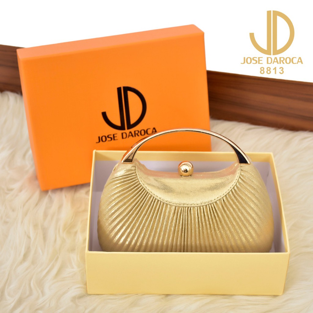 IMPORT JOSE DAROCA 8813BB Tas Pesta Clutch Party Bag Murah Wanita Cewek Batam Merah Gold Hitam