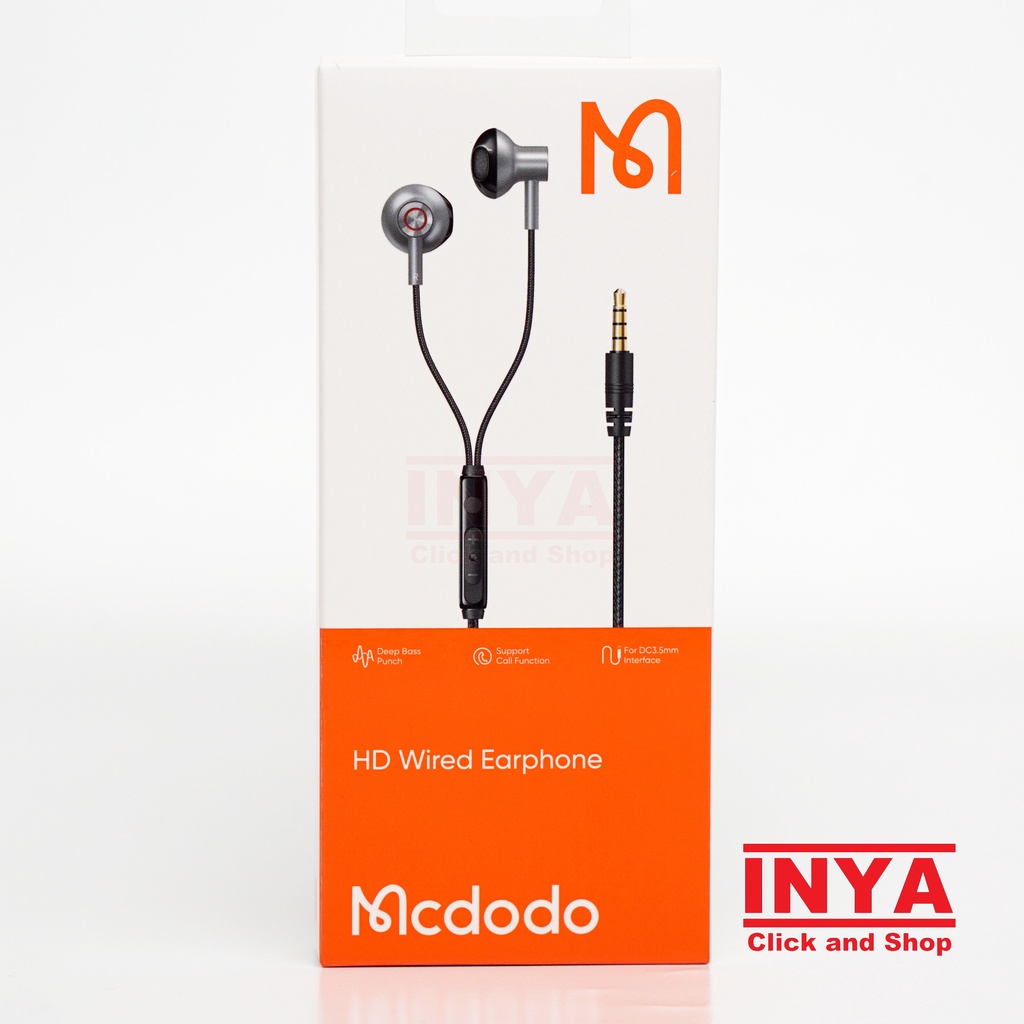 MCDODO HP-121 HD WIRED EARPHONE 1.2m - For DC 3.5mm Interface