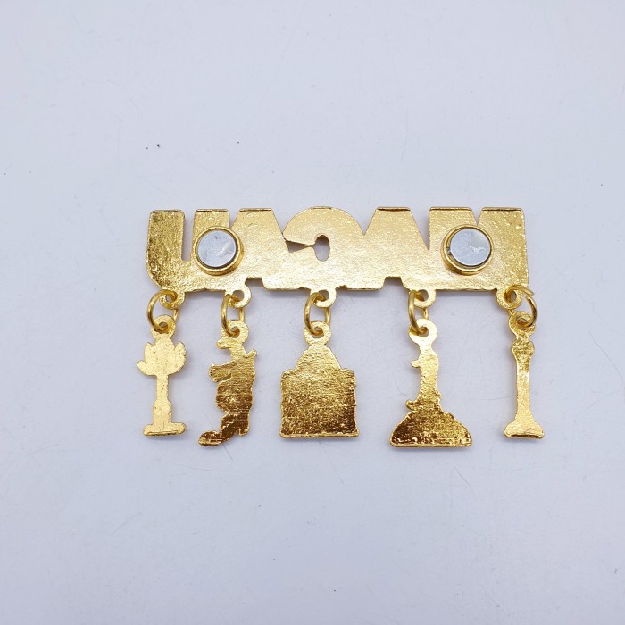 3D LOGAM Souvenir Negara magnet Kulkas Tempelan MACAU GOLD Juntai