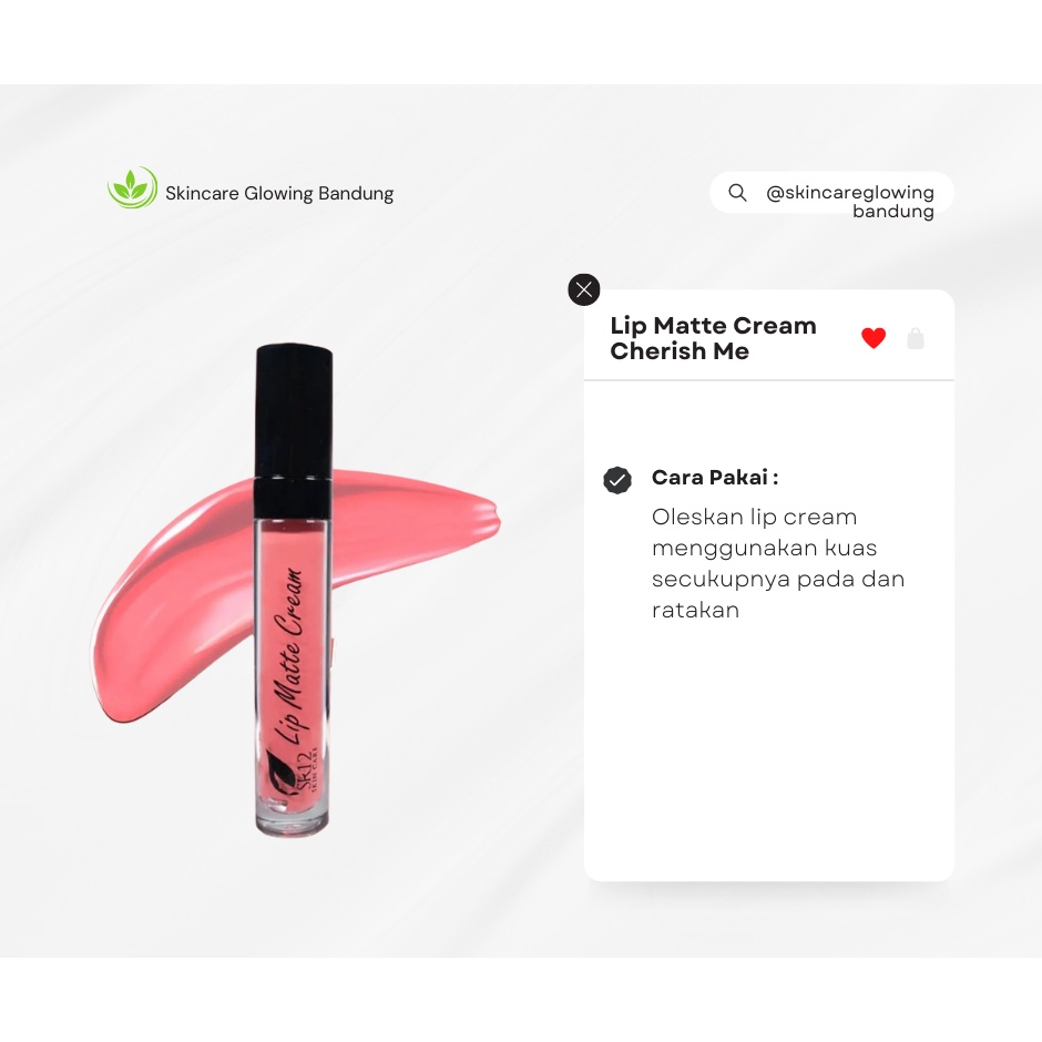 Lip matte Cream Lipcream Pewarna Bibir Lip Krim Cream Pewarna Bibir Merah Gincu Bibir Lipstik Krim Lip Cream Tahan Lama Anti Luntur Lip Cream Long Lasting