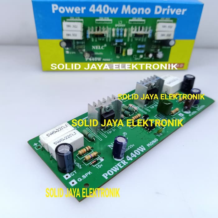 KIT DRIVER MONO 440 WATT DRIVER AMPLIFIER POWER 440W KIT AMPLIFIER POWER AUDIO MONO 400W NELC N-334D