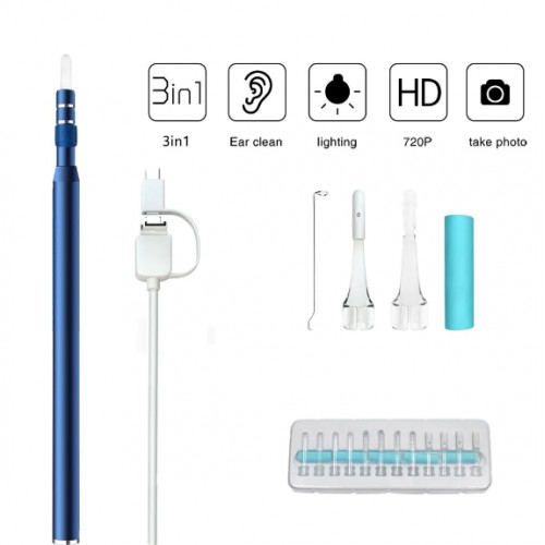 i97 1.3 Megapixel Endoscope Camera Android Ear Cleaning Waterproof Endoskopi Kamera Free Tas