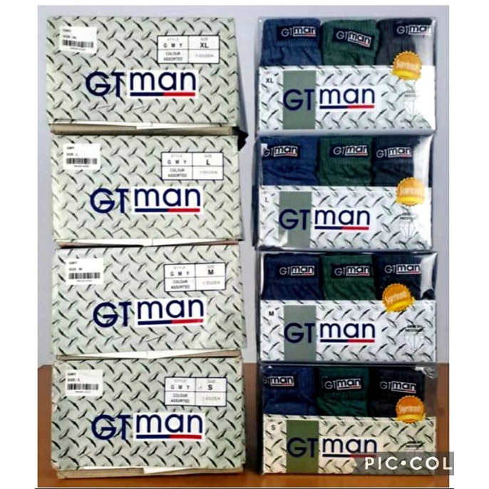 CELANA DALAM PRIA GT-MAN GMY / MBS-01 BIG SIZE JUMBO 1KOTAK  ISI 3.Biji