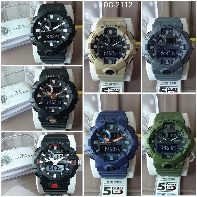 JAM TANGAN PRIA DIGITEC 2112 ORIGINAL WATERPROOF