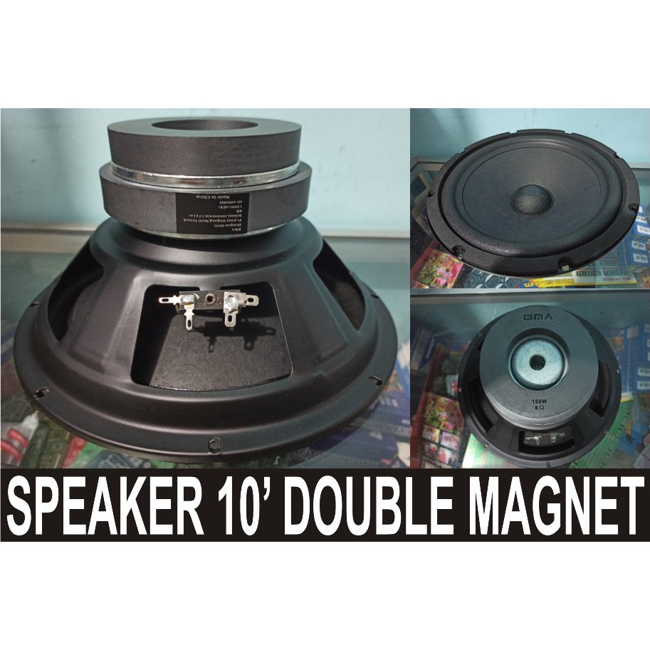 PROFESIONANL speaker 10INCH BMA WOOFER SUPER BASS DOUBLE MAGNET 150W