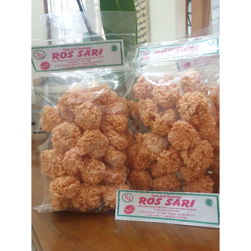 Ranginang Asin Terasi Bulat 200Gr Oleh Oleh Bandung