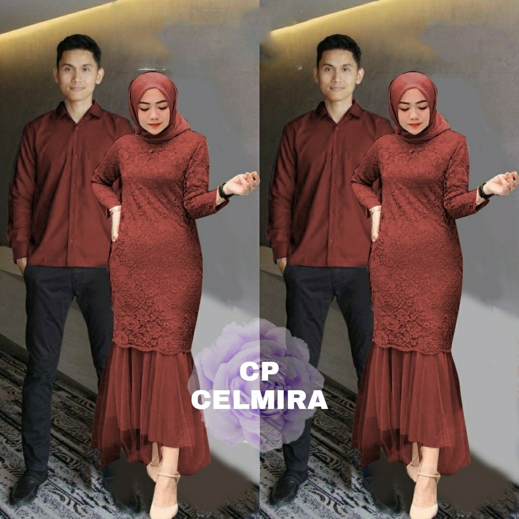 Modis | Couple Gamis Cemira | Gamis Couple Muslim | Gamis Pesta | Pakaian Kondangan | Couple Lebaran