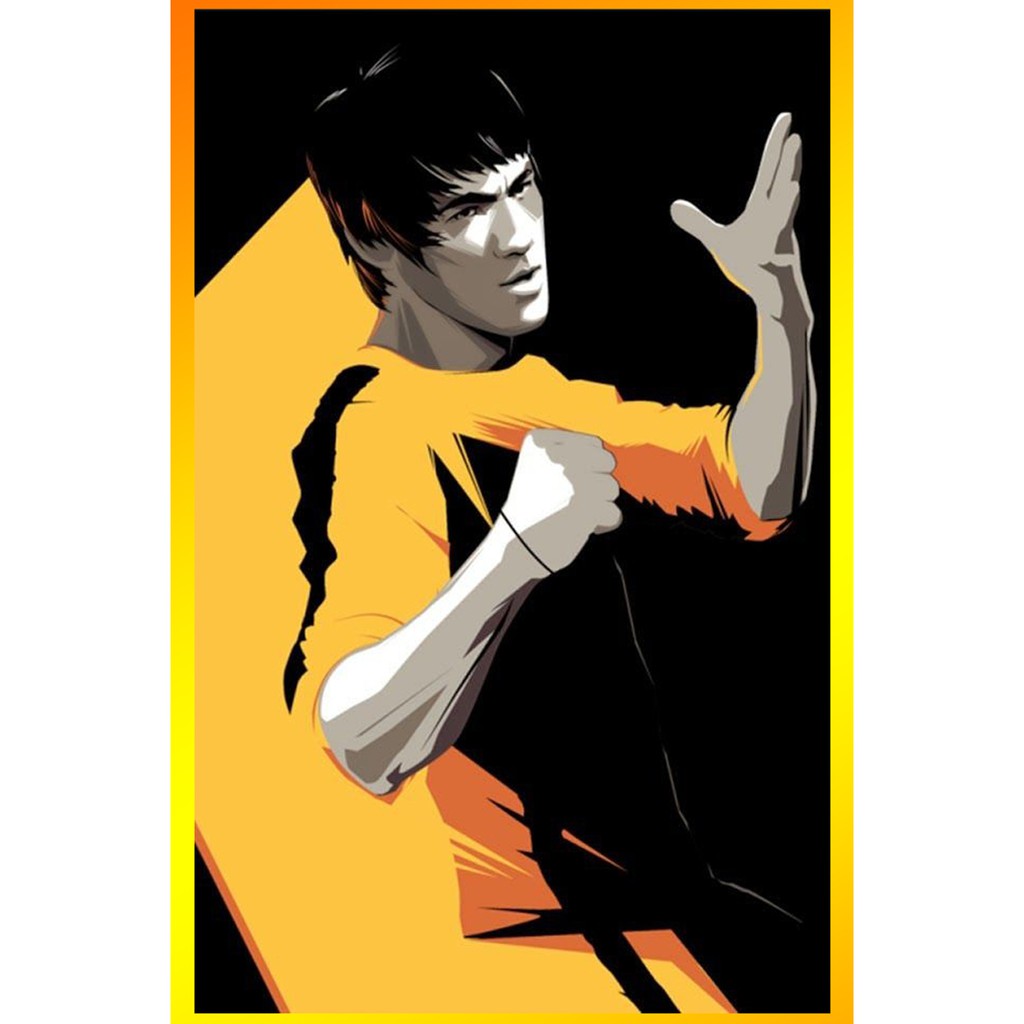 Poster Legenda Bruce Lee / Poster Hiasan Dinding / Poster Modern /  Wall Decor Minimalis / Dekorasi