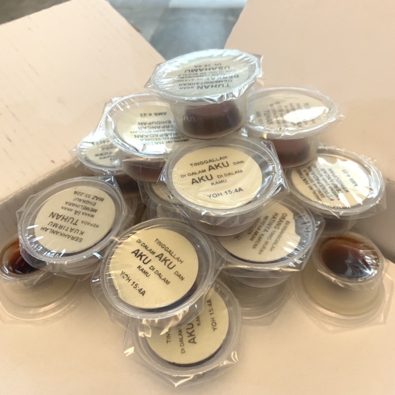 Roti Perjamuan Hosti Ayat Besar + minuman khusu perjamuan kudus set perjamuan kudus roti set air per