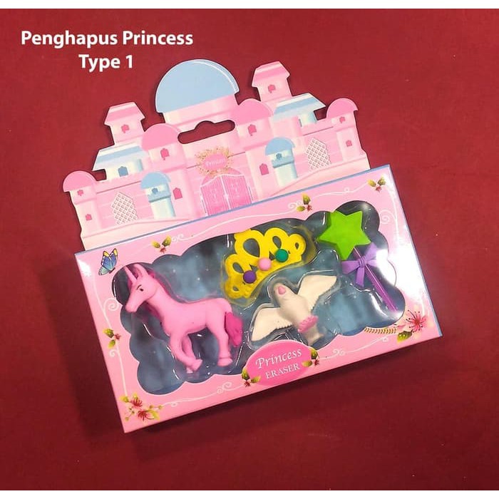 

SET Eraser / Penghapus Lucu Bentuk Istana Princess / Unicorn Murah