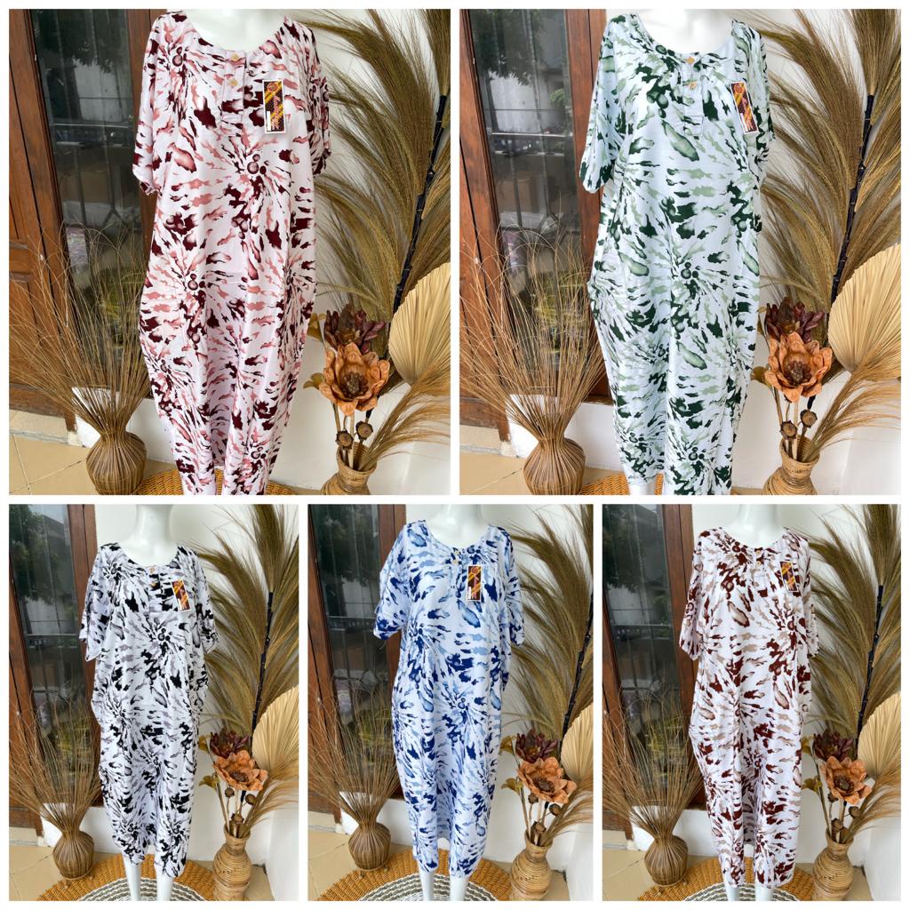 DASTER BATIK RAYON DASTER BALI BAJU BUSUI DASTER JUMBO DASTER KANCING BAJU TIDUR WANITA