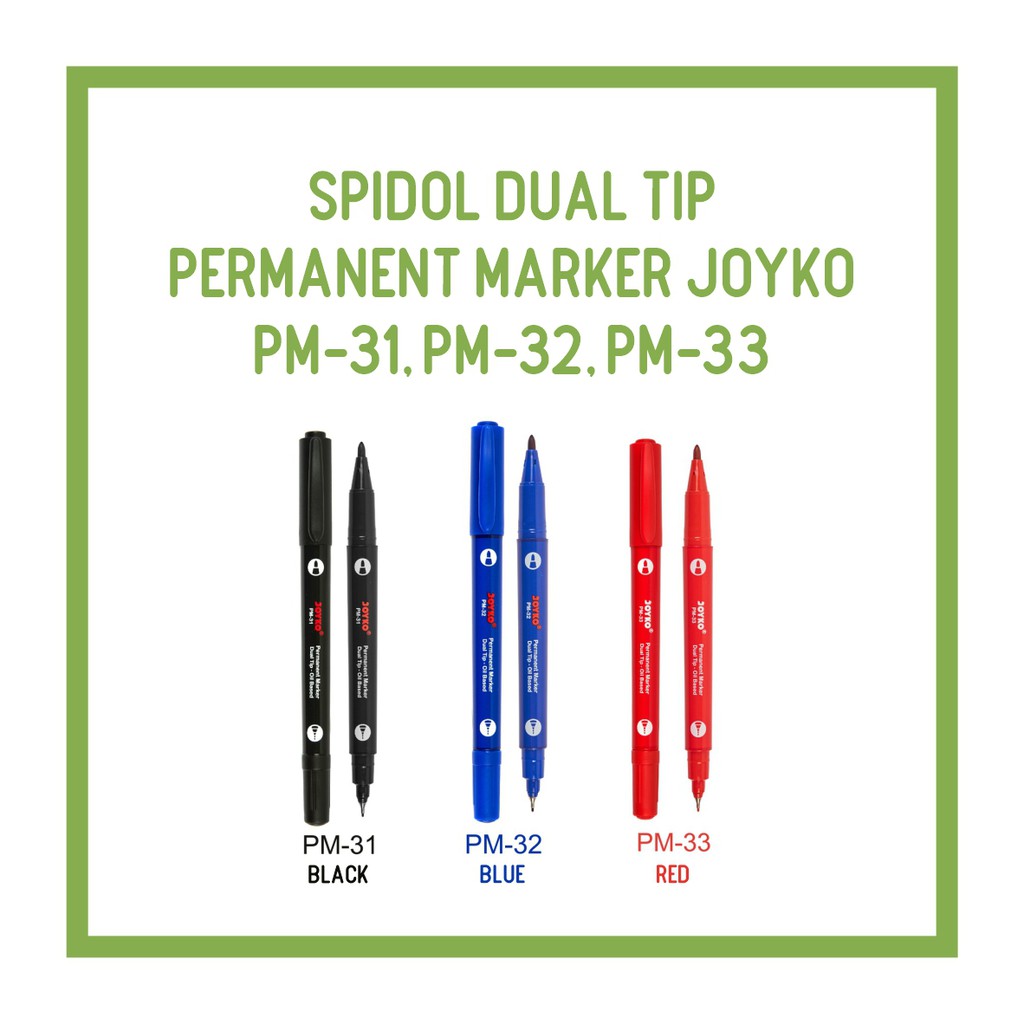 

Spidol Dual Tip Permanent Marker Joyko