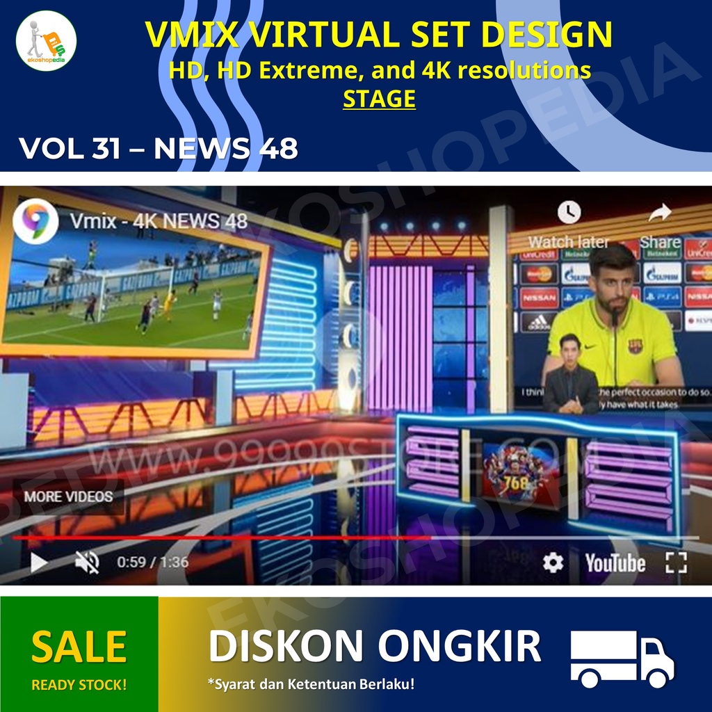 VMIX VIRTUAL SET DESIGN 4K - NEWS 48 v31