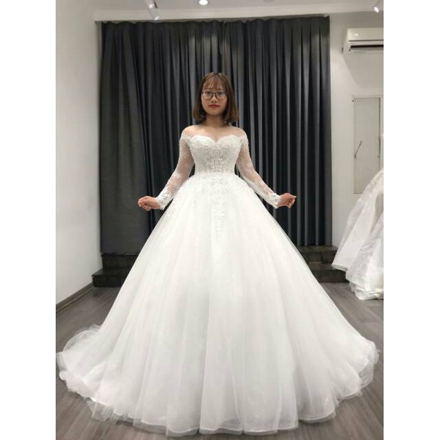 Pre Order gaun pengantin full brokat baju pengantin mewah wedding dress import wedding gown new