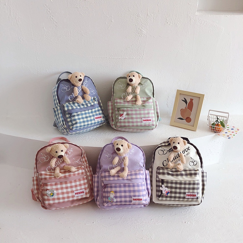 LittleAaron BEAR CLOUD RANSEL tas import anak tas ransel anak import resleting