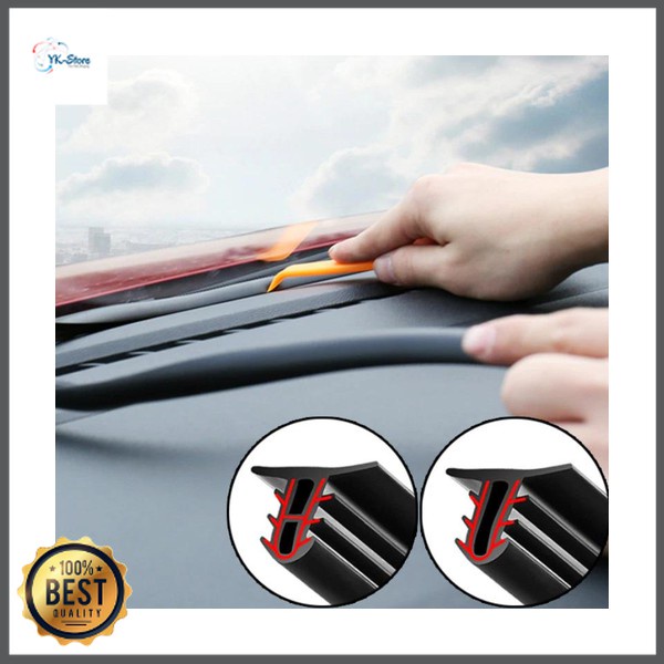 GS8 Sealing Strips Sela Interior Mobil Car Sound Insulation 1.6 Meter - LDK-2 Megane Hitam