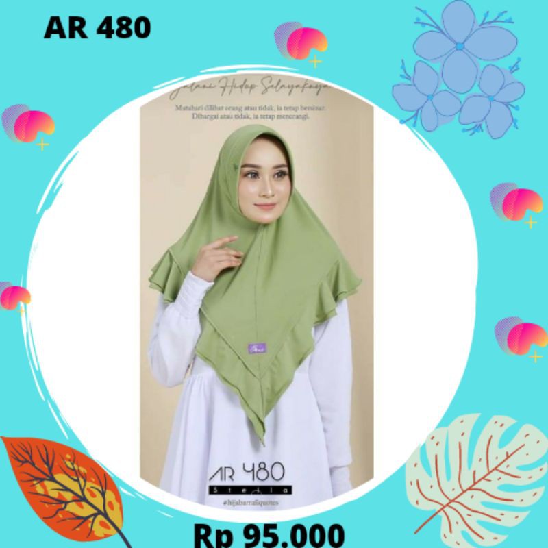 Hijab Jilbab Pashmina Bergo Arrafi AR 480 Terbaru Terlaris Rabbani Zoya Alfasa Elzatta Ellisa ORI
