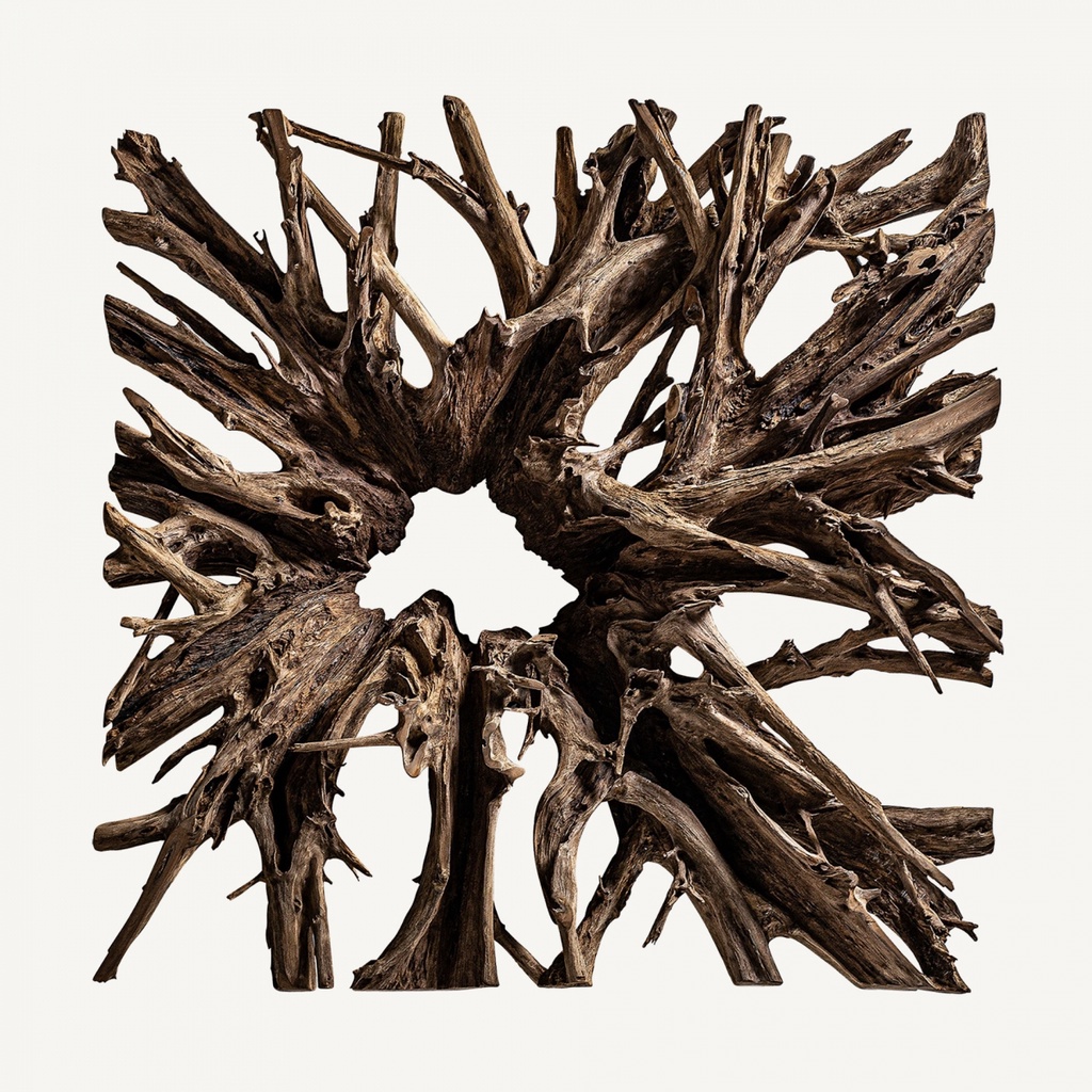 WALL ART IKARIA 200cm AKAR KAYU JATI / DEKORASI VINTAGE / DEKORASI RESTORAN / DEKORASI HOTEL / DEKOR