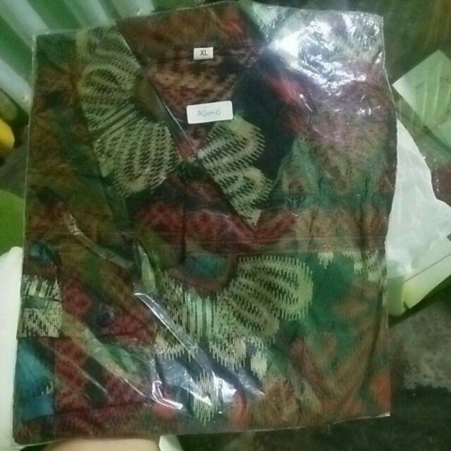 Size M L Xl Xxl Xxxl Bswart Batik Hrb026 Kenongo Hem Pendek Padi Pekalongan M L Xl Batik Pria Murah
