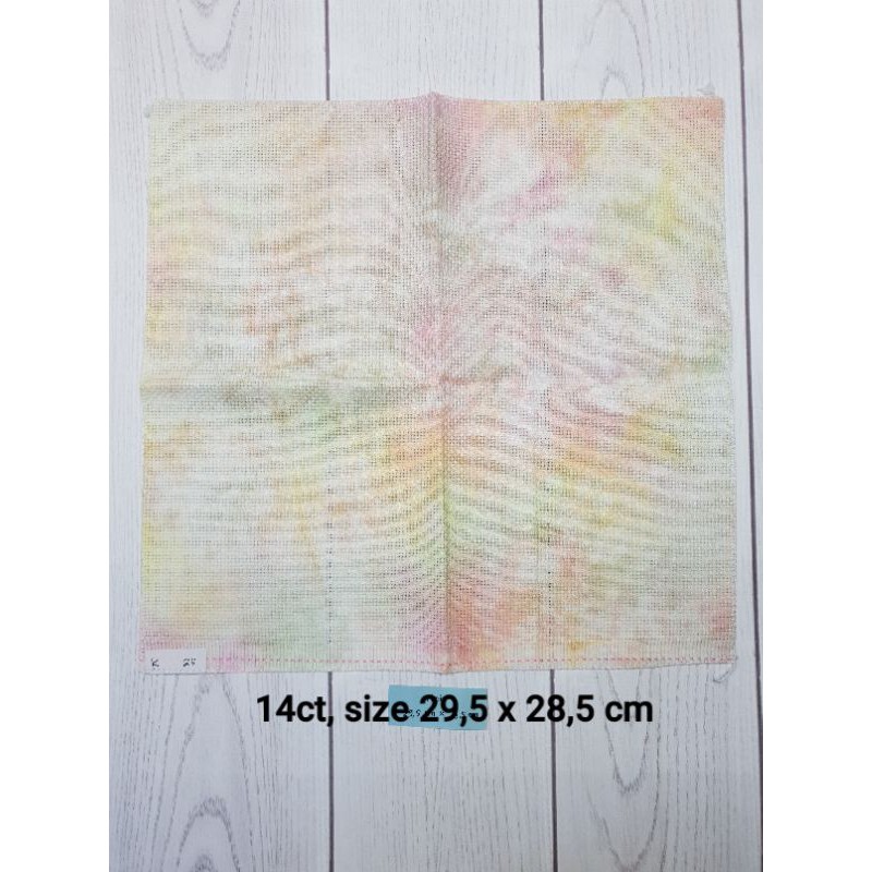 Kain Dyed Aida 14ct untuk Kristik/Cross Stitch