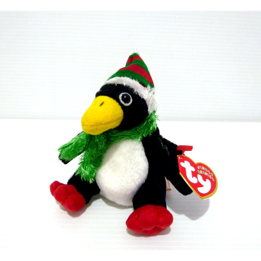 Boneka Pinguin Penguin Original TY The Jingle Beanies Toboggan