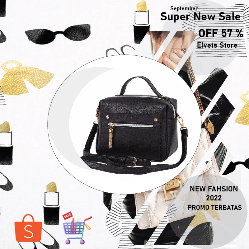 Tas Selempang Wanita Fashion Slingbag Rantai-Tas Selempang Perempuan Rantai-Tas Selempang Wanita Fas