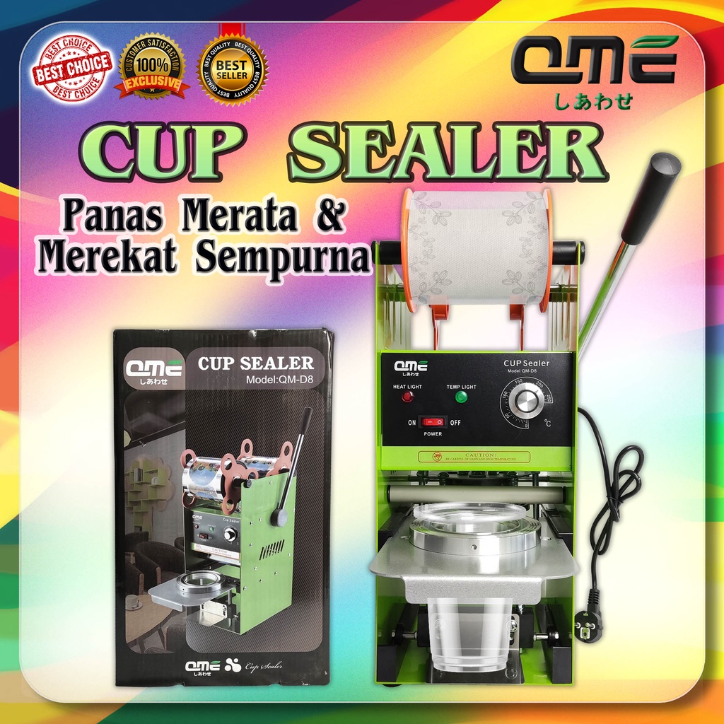 QME Cup Sealer - Mesin Press Gelas Manual All Size (BISA INSTANT)
