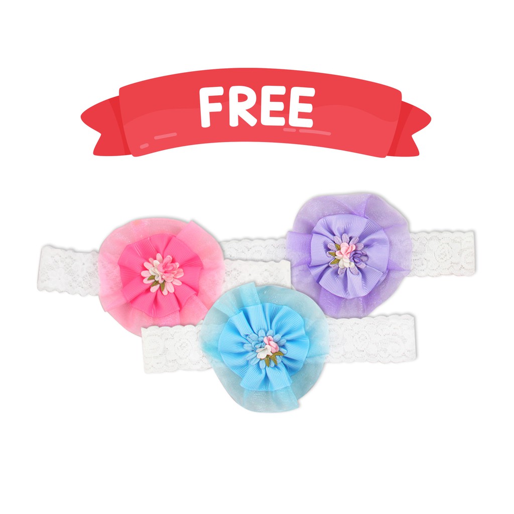 Kiddy Aksesoris Bandana / Bando Bayi / Jepitan Bayi