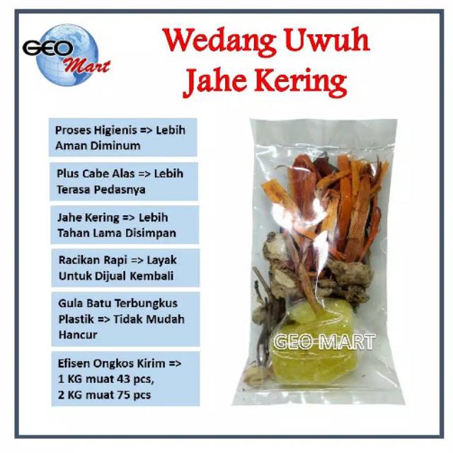 

Wedang uwuh jahe kering + gula batu (malang)
