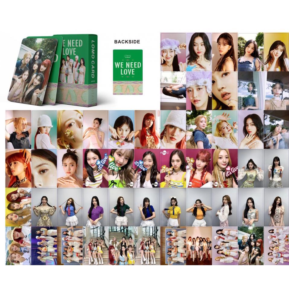 55pcs Kartu Lomo Foto Kpop Album ITZY Seri Voltase