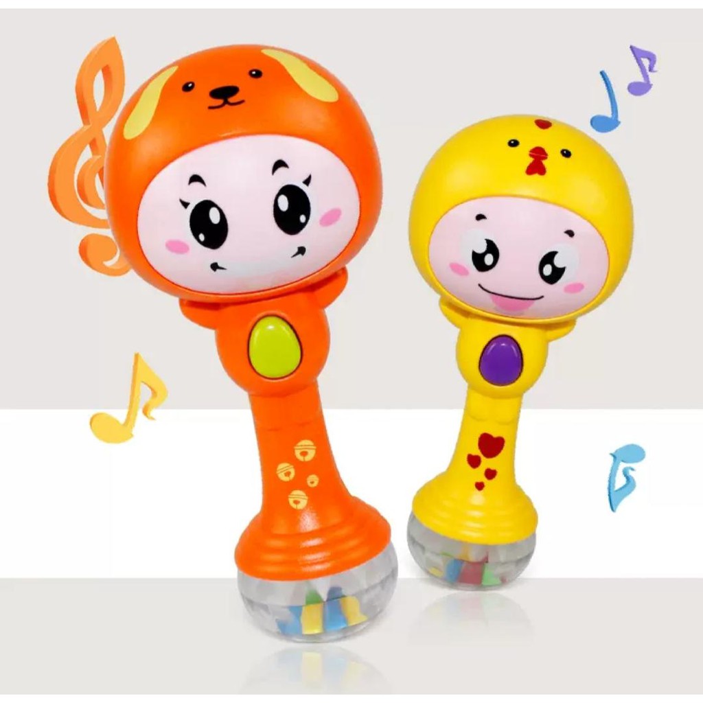 Mainan Bayi Murah Hand Music Shake Toys Tongkat Rattle Mainan Edukasi Anak