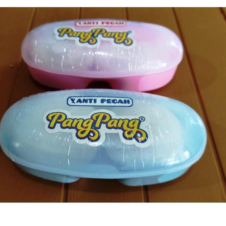 Tempat Bedak Bayi Double Anti Pecah Bonus 2 Puff Bedak Pang Pang