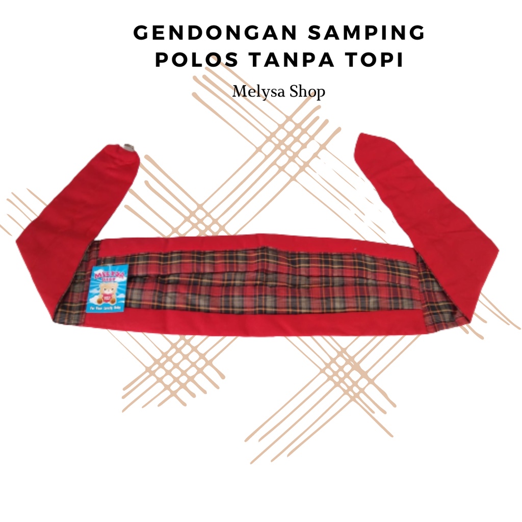 Gendongan Bayi Samping Polos Tanpa Topi