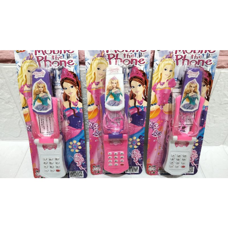 Mainan Anak Handphone Karakter Barbie