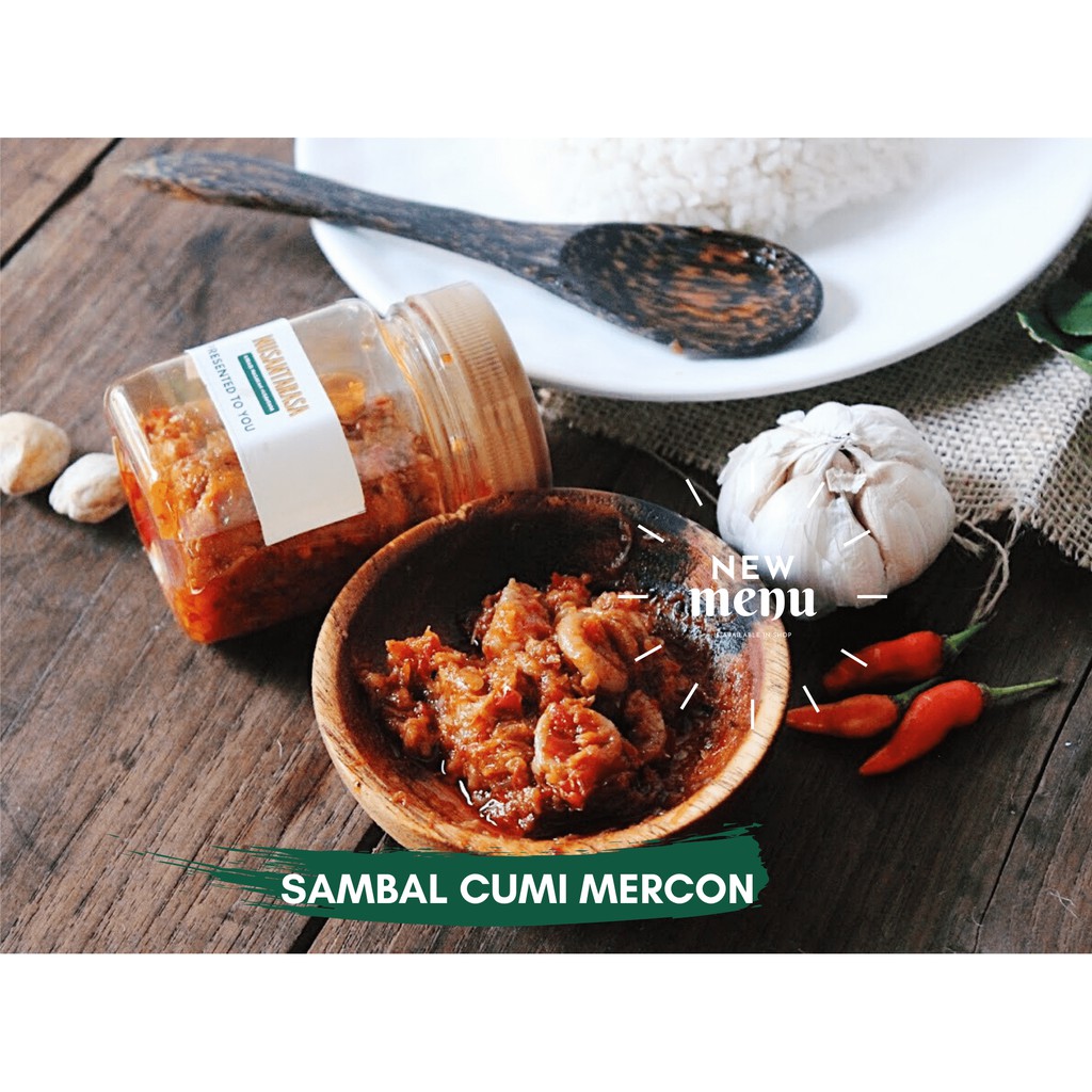 

SAMBAL CUMI MERCON BY NUSANTARASA | SAMBAL CUMI 200 gram | [COD AVAILABLE]