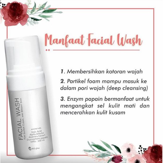 Sabun Cuci Wajah Pembersih Kotoran Dan Mengangkat Sel Kulit MatiMS GLOW - FACIAL WASH