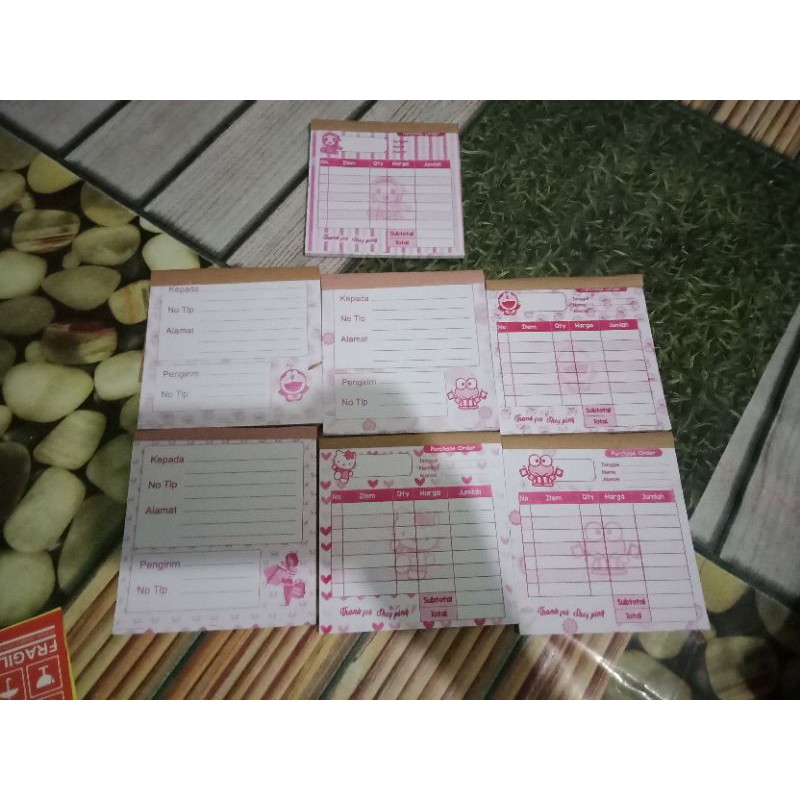 

kertas olshop dan nota