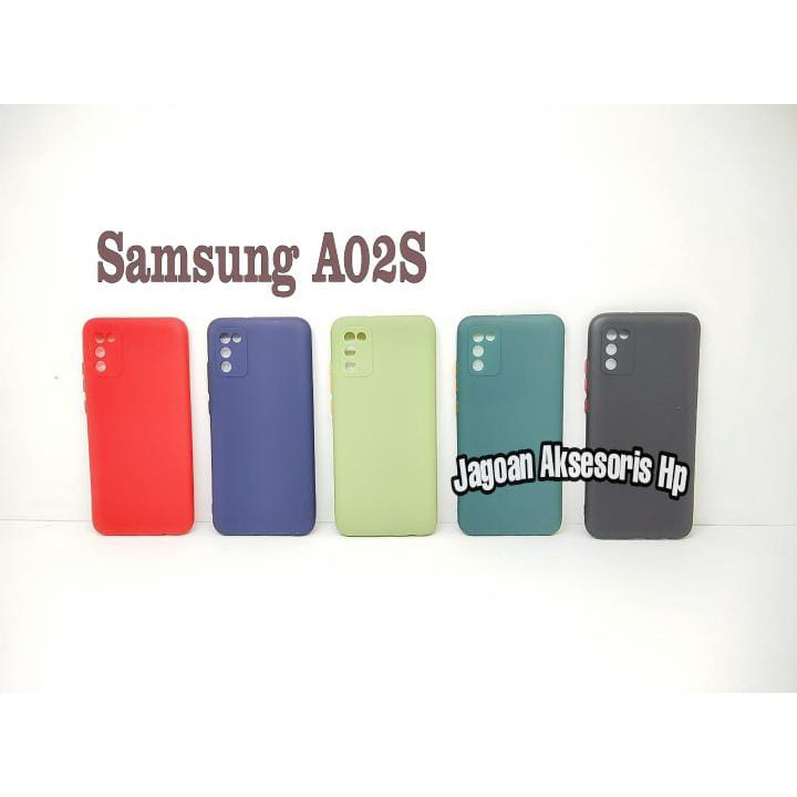 SMPC TPU Candy Samsung A02s A025F 6.5 inchi SoftCase Macaron Protection Camera Tombol Warna