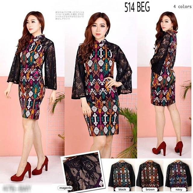 DRESS BATIK 514 BEG