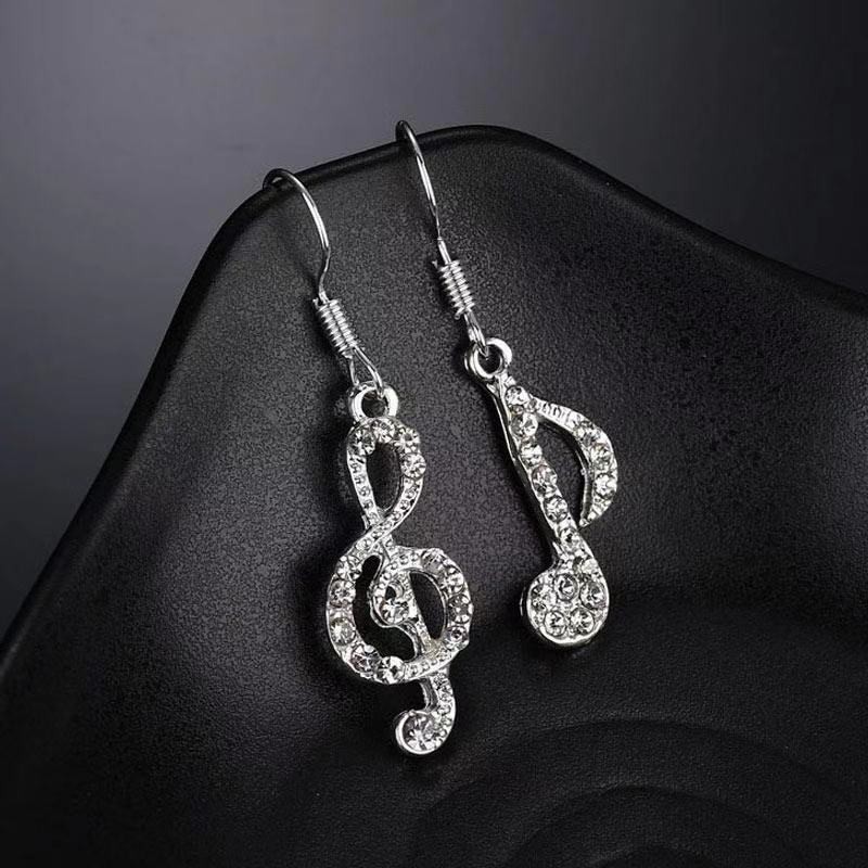 [Bayar Di Tempat] Anting Melodi Silver Untuk Wanita / Aksesoris Fashion Anting Melodi Untuk Wanita