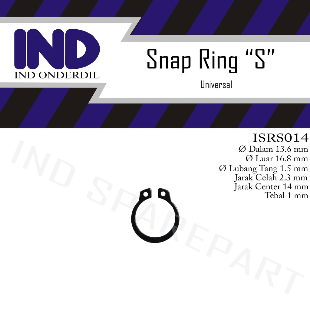 Snap Ring-Eksternal-External Retaining Circlip-Cir-Clip S-14 S 14 S14