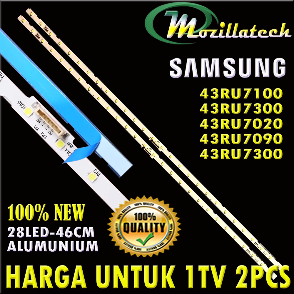 BACKLIGHT TV SAMSUNG UA43RU7100 UA43RU7090 UA43RU7300 UA43RU7400 43RU7100 43RU7090 43RU7300 43RU7400 UA43RU7100K 43 RU