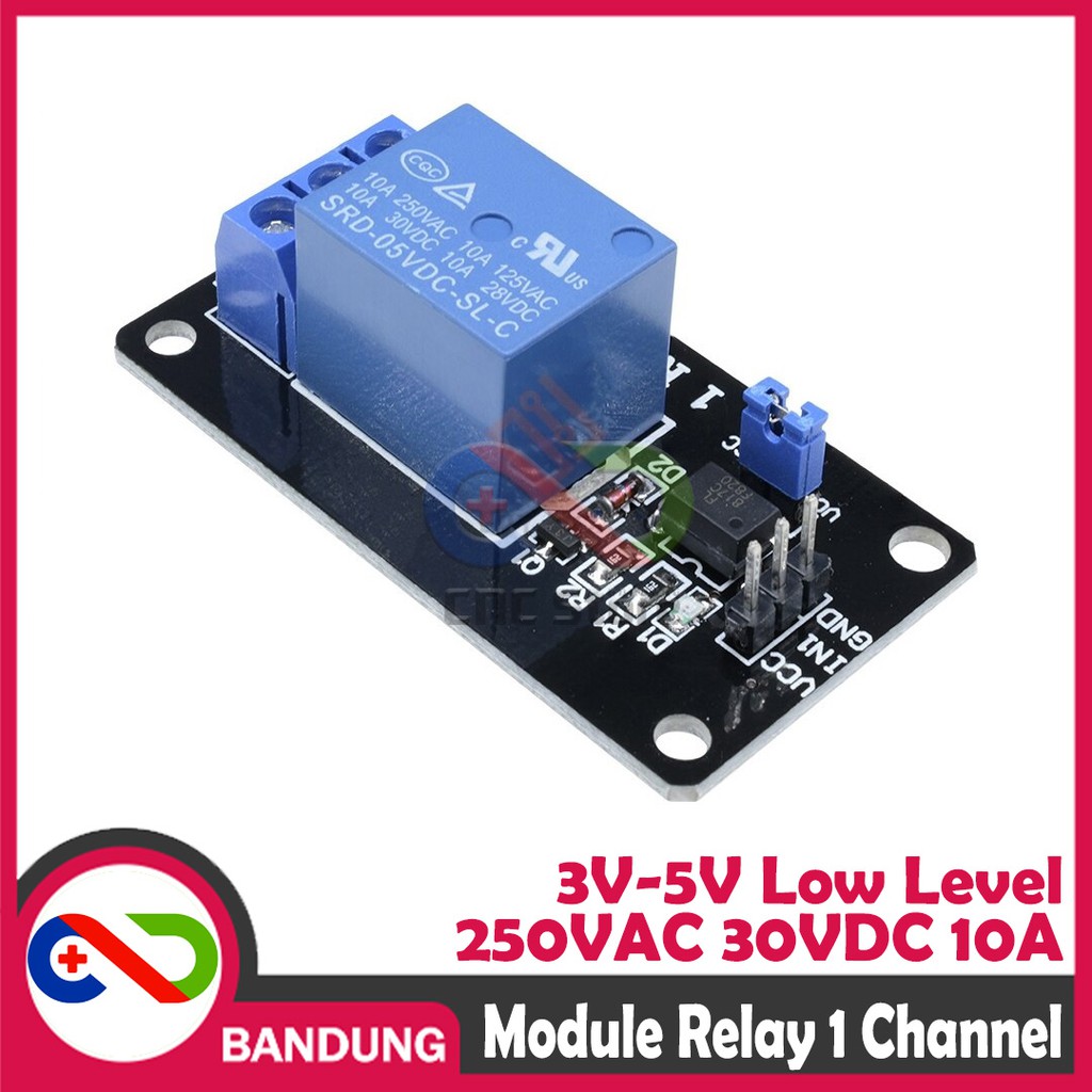 RELAY 1 CHANNEL RELAY 5V WITH OPTOCOUPLER PROTECTION FOR ARDUINO NODEMCU HIGH QUALITY