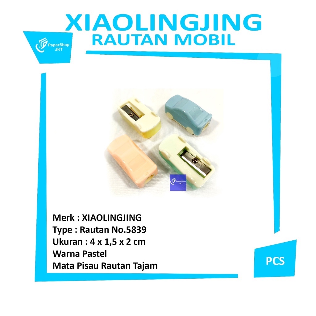 

XIAOLINGJING - Rautan Pensil Bentuk Mobil Mini Warna - Pcs