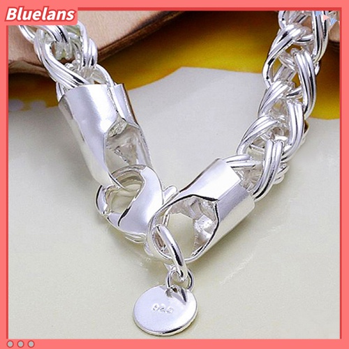 Gelang Rantai Lapis Silver Model Kepang Untuk Wanita