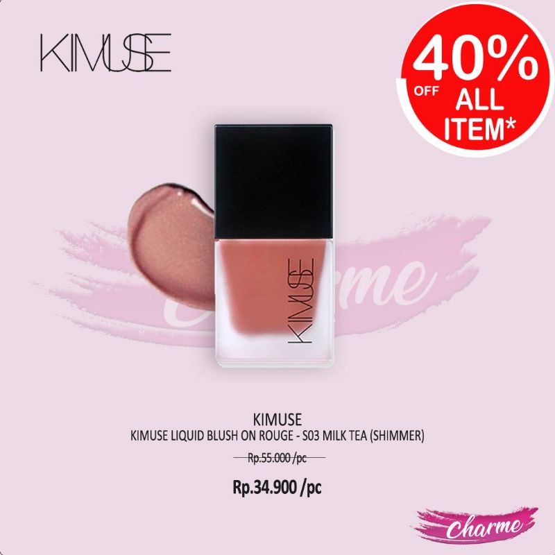 (READY &amp; ORI) Kimuse Liquid Blush On Rouge KMS712