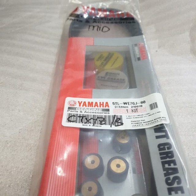 VANBELT ASSY YAMAHA MIO SMILE / SOUL / FINO KARBURATOR 5TL ORIGINAL YGP