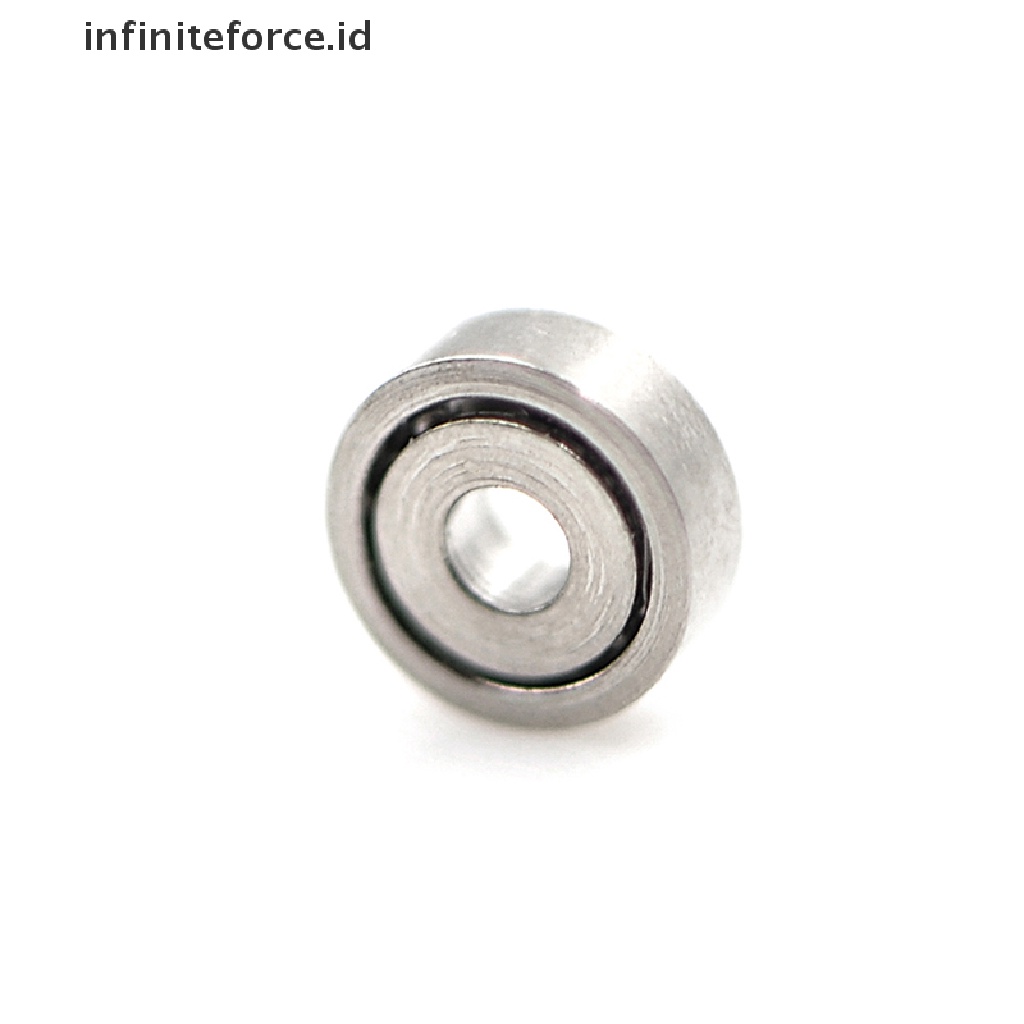 (Infiniteforce.Id) 10pcs Bola Bearing Metal Mini 681zz Ukuran 1x3 X 1mm