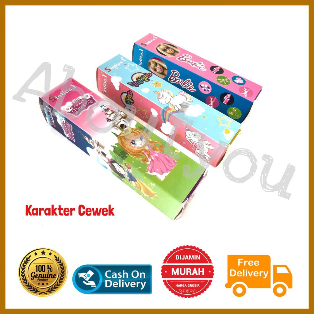 Isi Ulang REFILL Pen Gel pulpen 20 pcs mix random karakter model unik-2